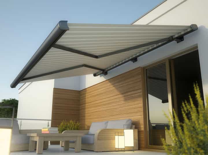 Convenient retracable awning for outdoor space in Omaha, NE.